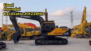 Used Hyundai Excavator HX220HD Heavy Duty Durable Model With 120kw Power And 1.2 Cubic Meter Bucket